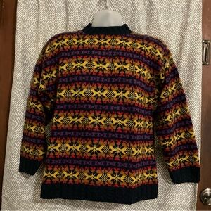 Vintage Rose Womens Colorful Knitted Sweater Long Sleeve Knit Pullover USA Small